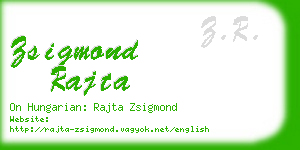 zsigmond rajta business card